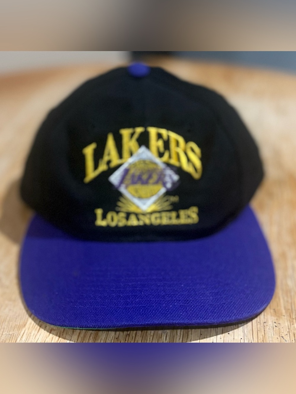 Wool blend snapback cap, Los Angeles Lakers AJD Vintage One Size Fits All